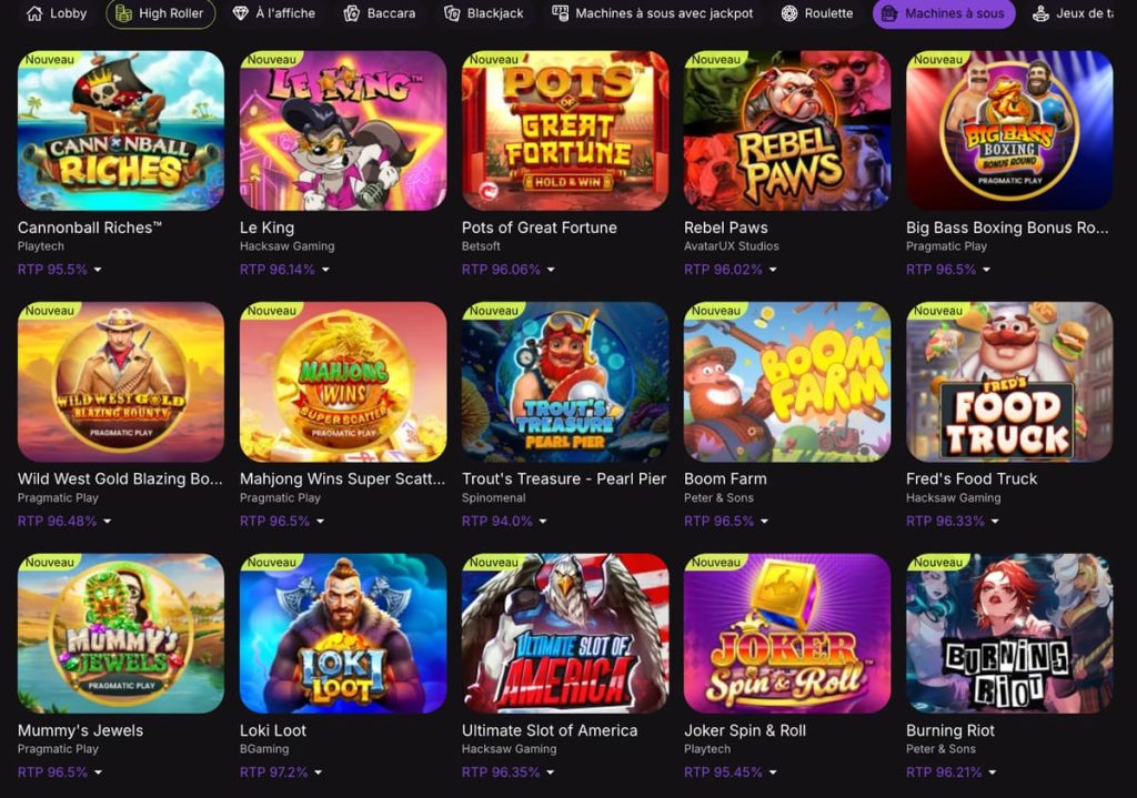 Cloudbet Casino machines à sous